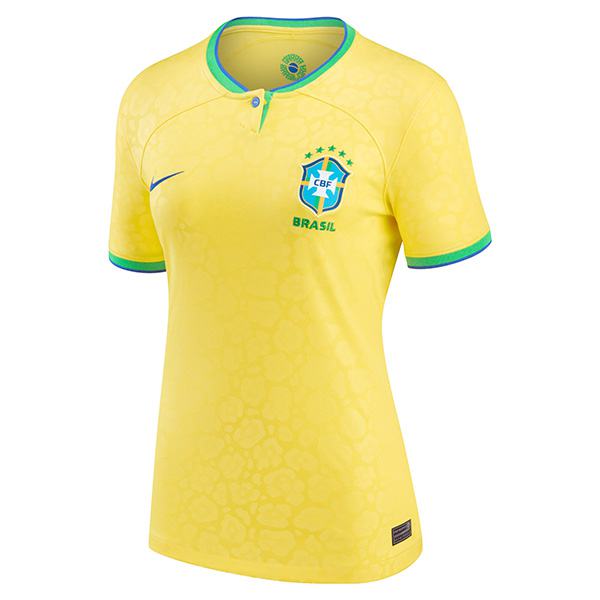 Brazil la prima maglia da calcio femminile da casa del è la prima maglia sportiva da calcio per le magliette sportive della coppa del mondo 2022
